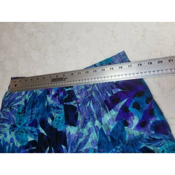 Stewart Sport by E Stewart Womens Medium Washable Silk Leaf Print Shorts - Picture 5 of 5